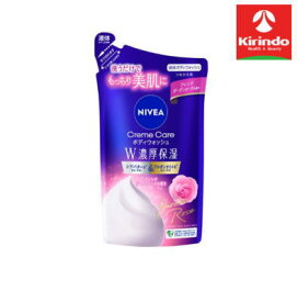 花王 ニベア クリームケア ボディウォッシュ w濃密保湿 フレンチガーデンローズの香り つめかえ用 340mL×1袋 ボディソープ 液体せっけん