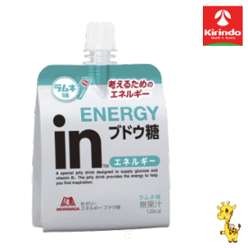 森永製菓 inゼリー エネルギー ブドウ糖 180g×1個 考えるためのエネルギー補給