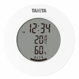 タニタ デジタル温湿度計 TT-585 ホワイト 製品サイズ幅 75mm 高さ 73mm 奥行 46mm