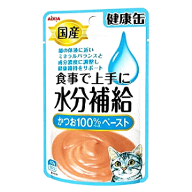 アイシア 国産 健康缶パウチ 水分補給 かつおペースト 40g×1個 国産 キャットフード 猫 ウェット パウチ