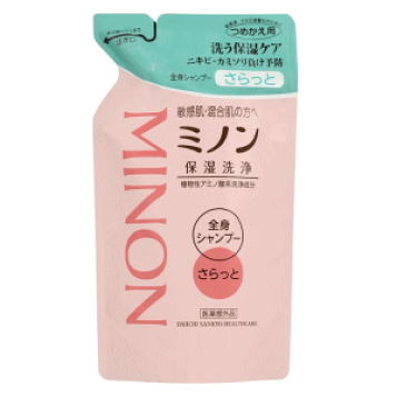 1ケース】ミノンベビー全身シャンプーa 300mL（つめかえ用）×24個