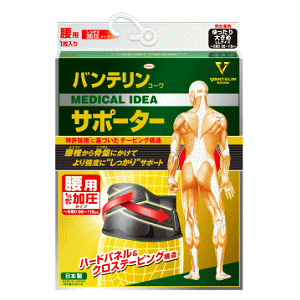送料無料 興和 バンテリンコーワサポーター 腰用 しっかり加圧タイプ ゆったり大きめ(胴囲:95cm〜115cm) 男女兼用
