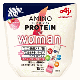 味の素 アミノバイタル アミノプロテイン for Woman ストロベリー味 3.8g×30本入