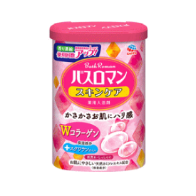 アース製薬 バスロマン スキンケア Wコラーゲン 600g 【医薬部外品】