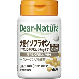 【P】アサヒグループ食品株式会社 ディアナチュラ Dear-Natura 大豆イソフラボン+コラーゲン・乳酸菌 30粒×5個セット【RCP】【CPT】