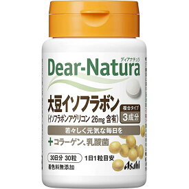 【本日楽天ポイント5倍相当】【P】アサヒグループ食品株式会社 ディアナチュラ Dear-Natura 大豆イソフラボン+コラーゲン・乳酸菌 30粒×5個セット【RCP】【CPT】