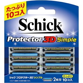 【本日楽天ポイント5倍相当】【送料無料】シック・ジャパン株式会社　Schick(シック) 　プロテクター3D シンプル 2枚刃 替刃［PD2-10］ 10コ入【ドラッグピュア楽天市場店】【△】【CPT】