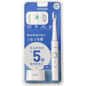 オムロンヘルスケア株式会社音波式電動歯ブラシ 充電池式 ホワイトHT-B304-W（1台）＜手みがきにないつるつる感＞