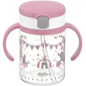 【本日楽天ポイント5倍相当】【送料無料】株式会社リッチェル アクリア おでかけストローマグR 200 ピンク サーカス 1個<ガラスのような透明感 ストロータイプ>【ドラッグピュア