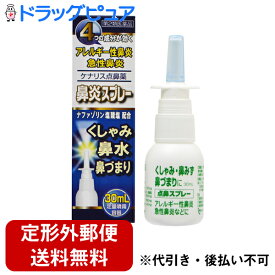 【第2類医薬品】【本日楽天ポイント5倍相当】【定形外郵便で送料無料】奥田製薬株式会社ケナリス点鼻薬（30mL）＜アレルギー性鼻炎、急性鼻炎に＞【ドラッグピュア楽天市場店】【TKG220】