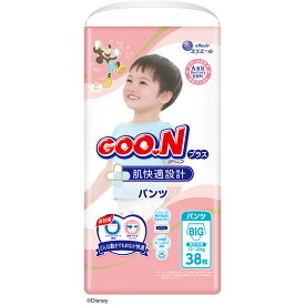 大王製紙株式会社　グーンプラス(GOO.N) 　肌快適設計 パンツ　BIG(XL)サイズ　38枚入×3個セット(計114枚)(この商品は注文後のキャンセルができません)