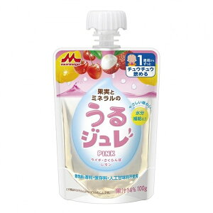 森永乳業株式会社果実とミネラルのうるジュレ PINK 100g×6個【RCP】