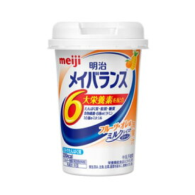 【送料無料】株式会社 明治明治メイバランスMiniカップ フルーツ・オレ味 125ml×12本【RCP】