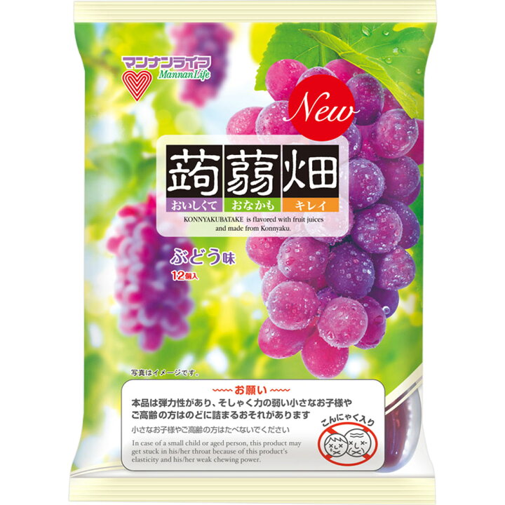 株式会社マンナンライフ 蒟蒻畑ぶどう味 25g×12個入×12袋セット<国産こんにゃく粉100%使用>(こんにゃくばたけ)(この商品は注文後のキャンセルができません)【ドラッグピュア】【RCP】【北海道・沖縄は別途送料必要】 ドラッグピュア ◆マンナンライフ 蒟蒻畑ぶどう味 25g×12個入