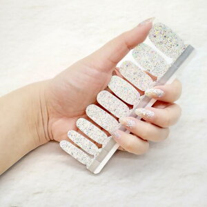 【メーカー直送品(代引き不可)※メール便発送】株式会社アダチ a-fre(エーフレ) Clear(Rainbow glitter) ークリア(レインボーグリッター)9サイズ×2枚(合計指18本分)<虹色ラメ/ホログラ