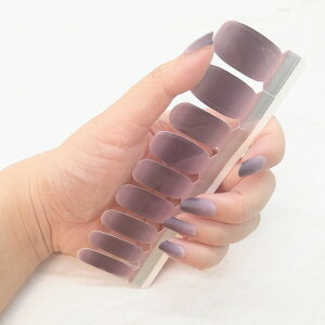 【メーカー直送品(代引き不可)※メール便発送】株式会社アダチ a-fre(エーフレ) Gradation mat-color(Purple) グラデーション マットカラー(パープル)9サイズ×2枚(合計指18本分)<ネイルシ