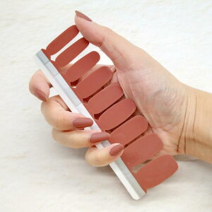 【メーカー直送品(代引き不可)※メール便発送】株式会社アダチ a-fre(エーフレ) One color(Coral pink)ワンカラー(コーラルピンク)9サイズ×2枚(合計指18本分)<ネイルシール><珊瑚色