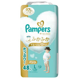 P＆G(プロクター・アンド・ギャンブル) パンパース　肌へのいちばん ふかふか　パンツ Lサイズ［9-14kg］ たっぷり！ウルトラジャンボ 48枚入×3個セット＜紙おむつ＞(この商品は注文後のキャンセルができません)【ドラッグピュア楽天市場店】