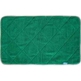 【本日楽天ポイント5倍相当】【代引き不可・送料無料】カララカ(CARARACA)　タオルバスマット　ダークグリーン　1枚［サイズ：約60×35cm］［袋入り］＜抗菌防臭加工＞［カタログ番号：24-0199-112］【ドラッグピュア楽天市場店】【RCP】【△】【□】【直】