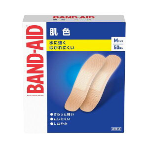 【3%OFFクーポン 10/24 20:00〜10/27 09:59迄】【送料無料】JNTLコンシューマーヘルス株式会社バンドエイド 肌色 Mサイズ 50枚入【ドラッグピュア楽天市場店】【△】