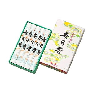 【本日楽天ポイント5倍相当】【送料無料】株式会社日本香堂毎日香 中把(ちゅうたば)10入<白檀の香り> 約170g【ドラッグピュア楽天市場店】【RCP】【△】【CPT】