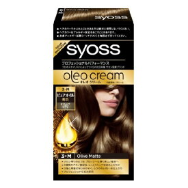 【本日楽天ポイント5倍相当】【送料無料】ヘンケルジャパン株式会社サイオス オレオクリーム ヘアカラー　3M オリーブマット【医薬部外品】 ヘアカラー　50g　＋　クリームデベロッパー　50g【ドラッグピュア楽天市場店】【RCP】【△】