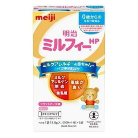 【本日楽天ポイント5倍相当】【☆】【あす楽17時（日曜15時）まで】【送料無料】株式会社明治明治ミルフィーHP スティックパック 87g(14.5g×6袋）【ドラッグピュア楽天市場店】【△】【特別用途食品】