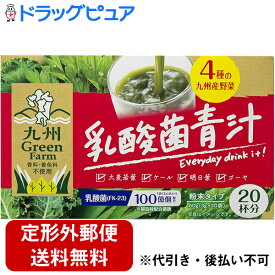 【本日楽天ポイント5倍相当】【定形外郵便で送料無料でお届け】株式会社新日配薬品 　乳酸菌青汁 60g(3g×20袋)入＜九州グリーンファーム＞＜九州産　大麦若葉+ケール+明日葉+ゴーヤー+乳酸菌FK-23＞【ドラッグピュア楽天市場店】【TK390】