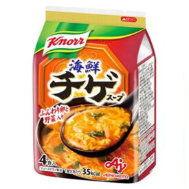 【本日楽天ポイント5倍相当】味の素 株式会社「クノール(R) 海鮮チゲスープ」4食入袋 37.6g×10個セット【■■】