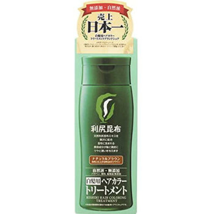 楽天市場 利尻ヘアカラートリートメント 白髪用 ナチュラルブラウン 0g ピュール 納期 1週間程度 ドラッグストア ポニー