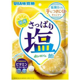 さっぱり塩飴 塩レモン味 64g【UHA味覚糖】【メール便3個まで】