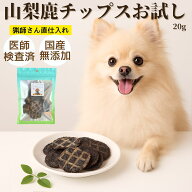 【50%OFF SALE】ペットフード ドッグフード 鹿肉 犬 おやつ 無添加 国産 鹿ジャーキー 鹿チップス 20g お…