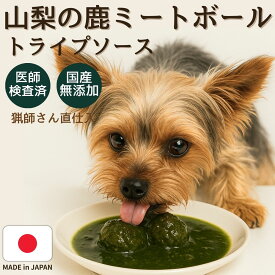 【50%SALE】レトルト ミニハンバーグ 手作り ミートボール ウエット トライプ 鹿肉 ペットフード ドッグフード 犬 おやつ 鹿肉 無添加 国産 鹿 オーガニック 低カロリー 高齢犬 シニア犬 歯磨き 自然派 犬猫 健康 生活