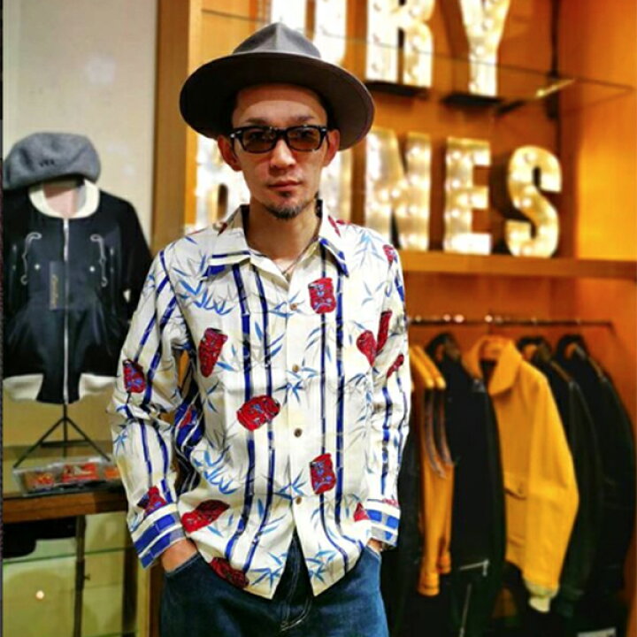 楽天市場】ロングスリーブ ハワイアンシャツ「タケ ティキ」/ L/S 
