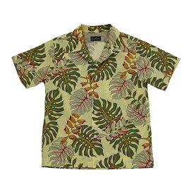 半袖 ハワイアン シャツ「モンステラ」 / S/S Hawaiian Shirt “MONSTERA”/ 【ドライボーンズ】メンズ シャツ トップス