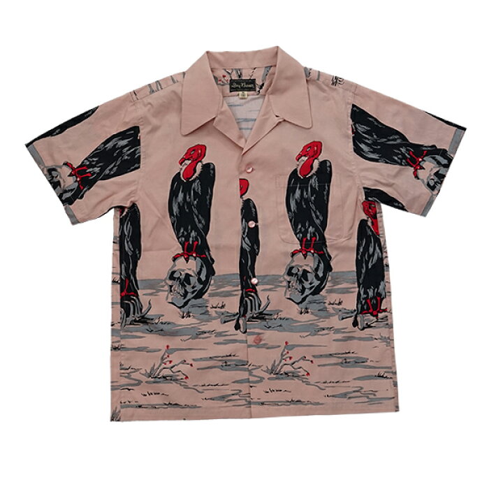 楽天市場】半袖 プリント オープン シャツ「コンドル」/ S/S Print 