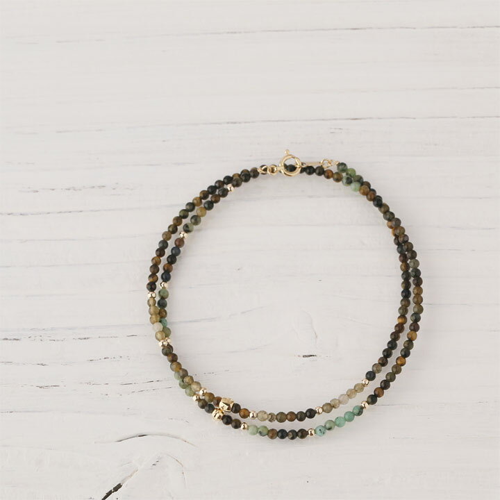 楽天市場】18金 ブレスレット k18 レディース メンズ シンプル 2連  