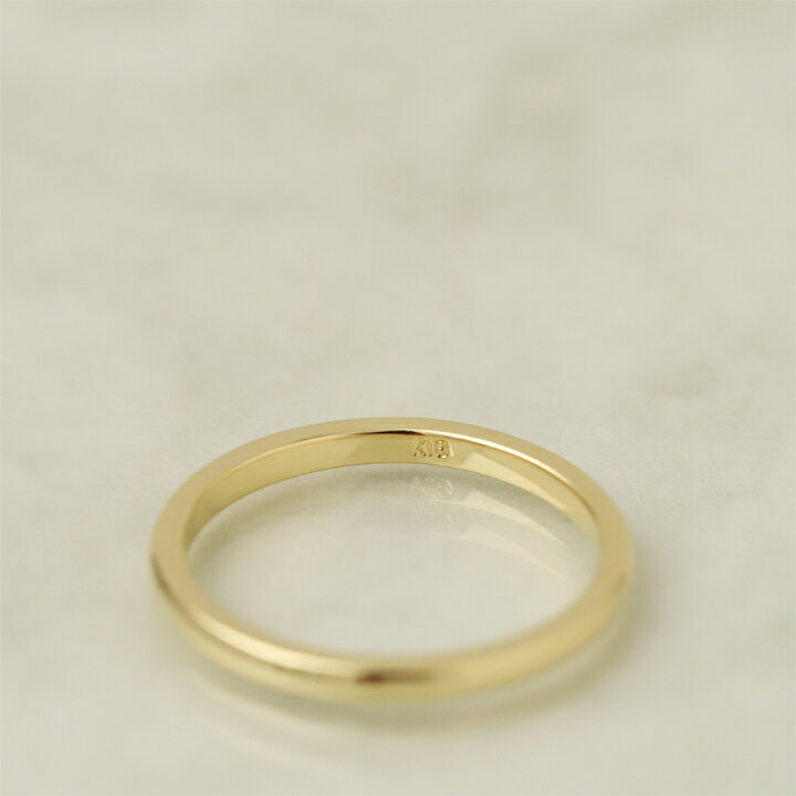 楽天市場】18金 リング k18 レディース 指輪 メンズ シンプル リング  
