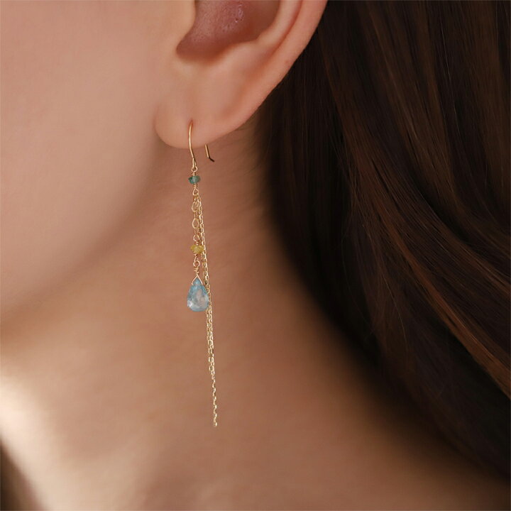 楽天市場】18金 ピアス 18k 18金ピアス レディース シンプル 天然石 