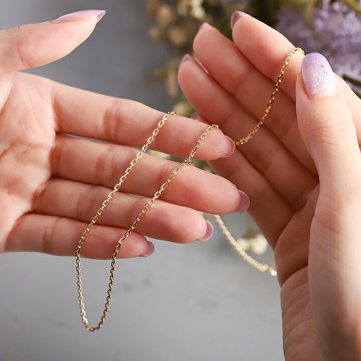 楽天市場 K18 18金 18k ゴールド ネックレス メンズ カットあずきチェーン 幅1 5mm 4面カット K18ネックレス 18金ネックレス チェーン チェーンネックレス 金ネックレス ロング シンプル 誕生日 贈り物 Devas ディーヴァス ギフト プレゼント デザイナーズ