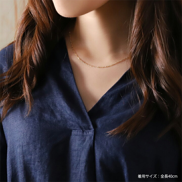 楽天市場】18金 ネックレス k18 チェーン レディース メンズ シンプル 