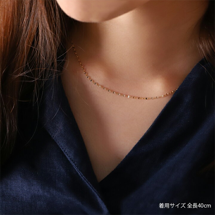 楽天市場】18金 ネックレス k18 チェーン レディース シンプル ペタル  