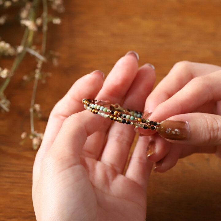 楽天市場】18金 ブレスレット k18 レディース シンプル 2連 タイガー  