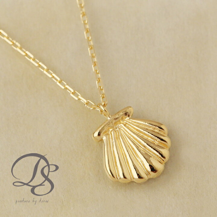 楽天市場】18金 ネックレス k18 レディース シンプル シェル 貝殻 海  