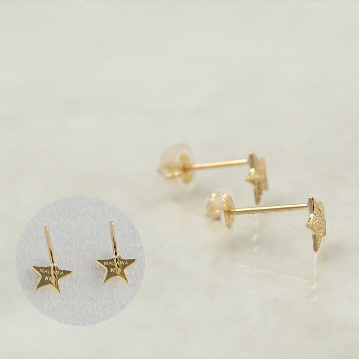 楽天市場】18金 ピアス 18k 18金ピアス レディース シンプル 星 スター 
