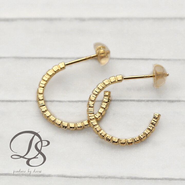 楽天市場】1000円クーポン▽3/25まで フープピアス 18k ピアス 
