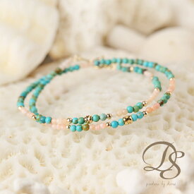 楽天市場 天然石 トルコ石 ブレスレット 本物の通販