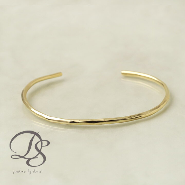 楽天市場 完全受注生産品 18金 メンズ バングル K18 オーバル ゴールド 18k Wg ホワイトゴールド 光沢 槌目 ハンドメイド 手作り バングル ブレスレット 誕生日 贈り物 彼氏 Devas ディーヴァス プレゼント デザイナーズアクセサリー Devas
