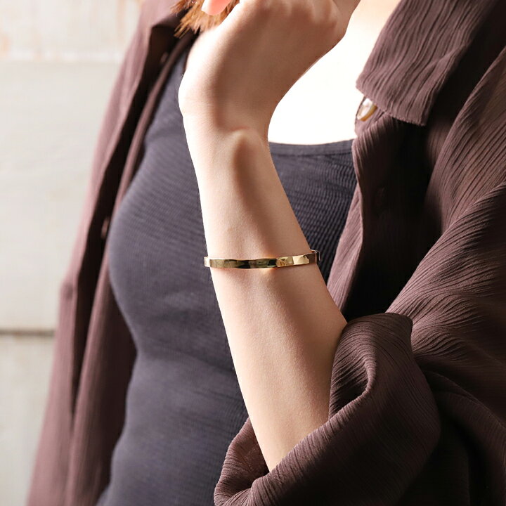 楽天市場】【15000円OFF 6/10まで】 k18 バングル 地金 18k  