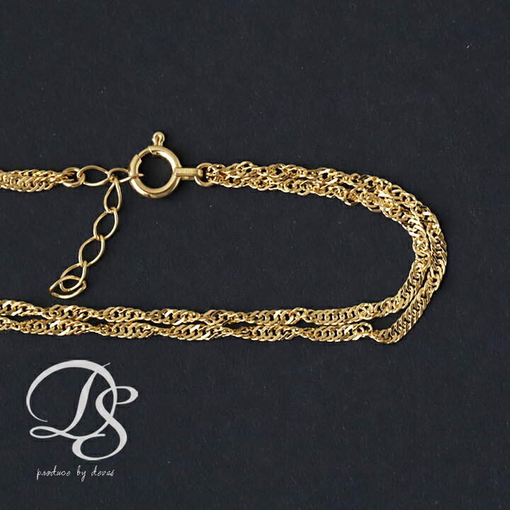 楽天市場】【2/26 値上げ対象】 18金 ブレスレット k18 レディース  